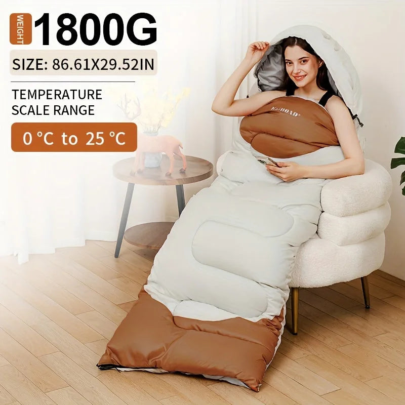 Extra Wide Mummy Sleeping Bag - 3 Season Warm & Cold
