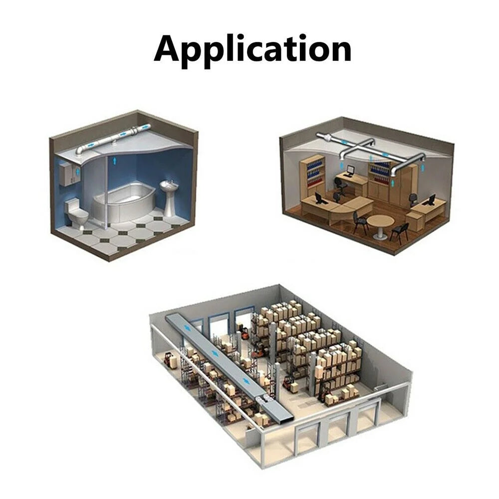 Extractor Fan 8-Inch Duct Hydroponic Inline Exhaust Vent