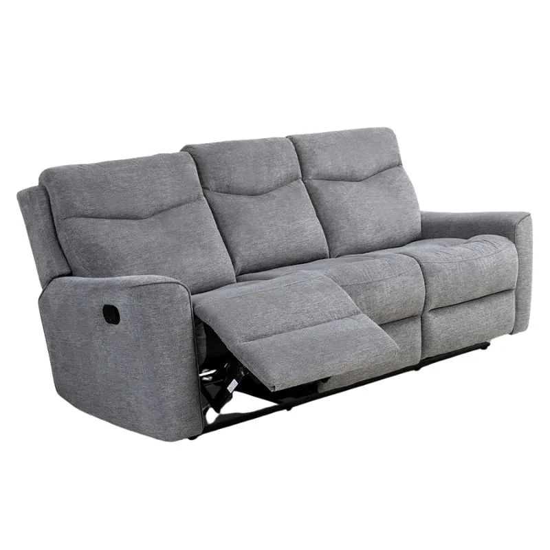 Fabric Motion Recliner Sofa Set Cosmic Light Gray Manual 3