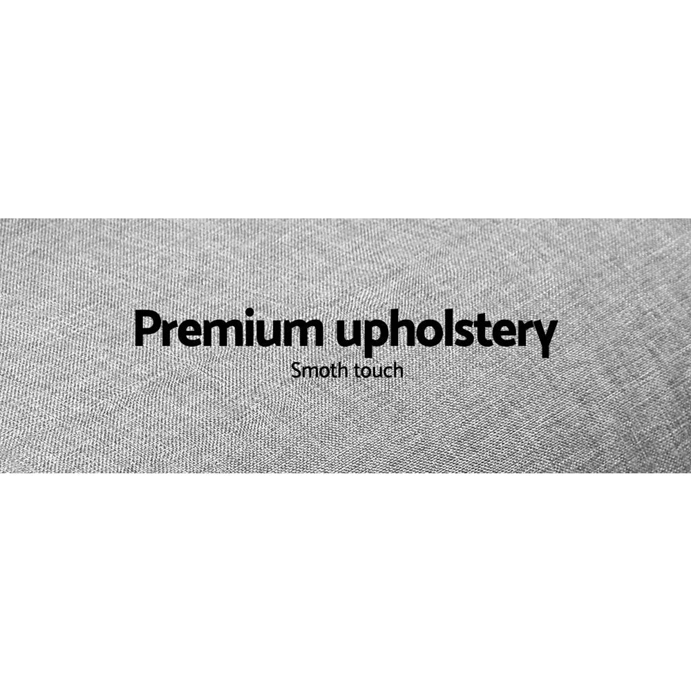 Fabric Sofa Bed 3 Seater - Grey - Sofa Beds