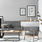 Fabric Sofa Chair 2-Seater Grey - Bar Stools & Chairs