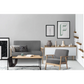 Fabric Sofa Chair 2-Seater Grey - Bar Stools & Chairs