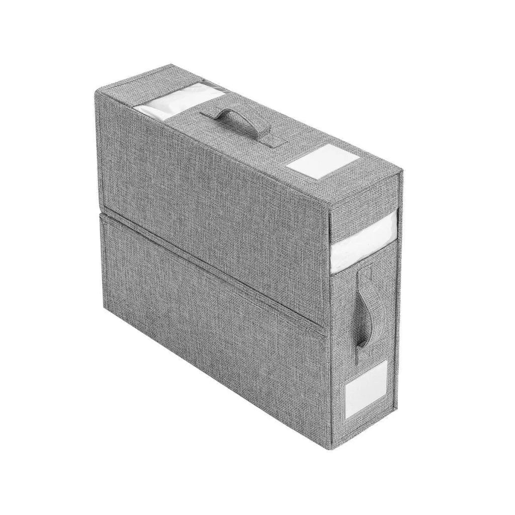 Fabric Storage Box Set Bedding Organizer Closet Blanket