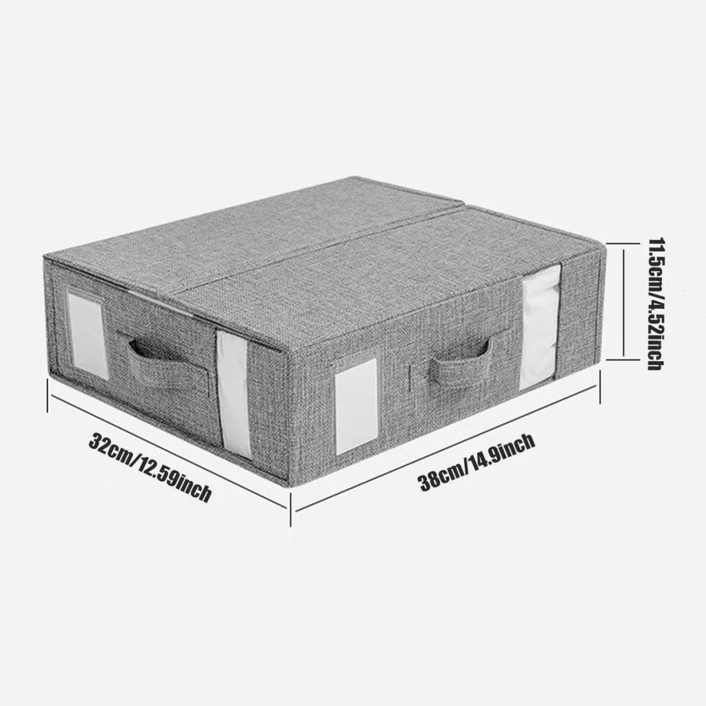 Fabric Storage Box Set Bedding Organizer Closet Blanket