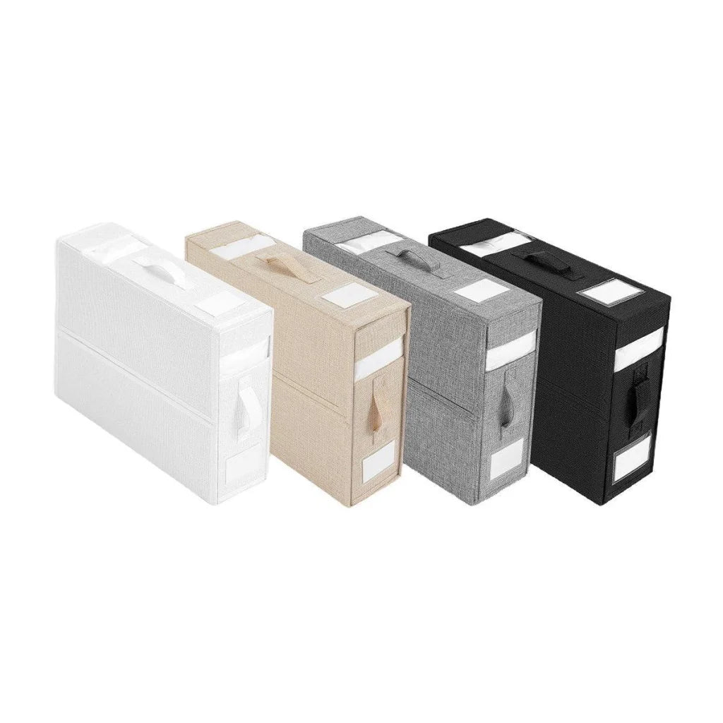 Fabric Storage Box Set Bedding Organizer Closet Blanket