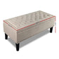 Fabric Storage Ottoman Taupe multi functional