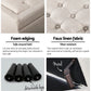 Fabric Storage Ottoman Taupe bedroom 321