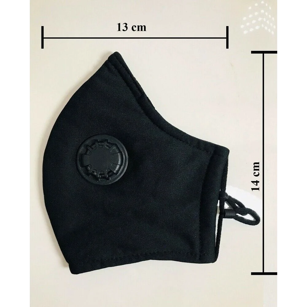 Face Mask Reusable Cotton Cloth Fabric w 2 Pm2.5 Perfect