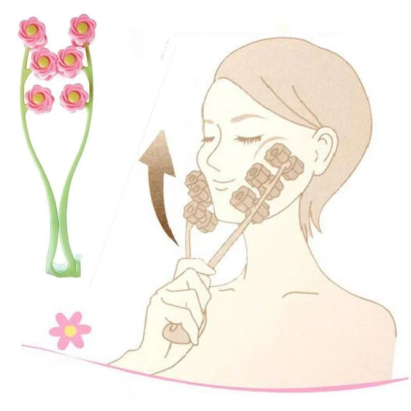 Facial Roller Massager For Double Chin Beauty Tool - Blue
