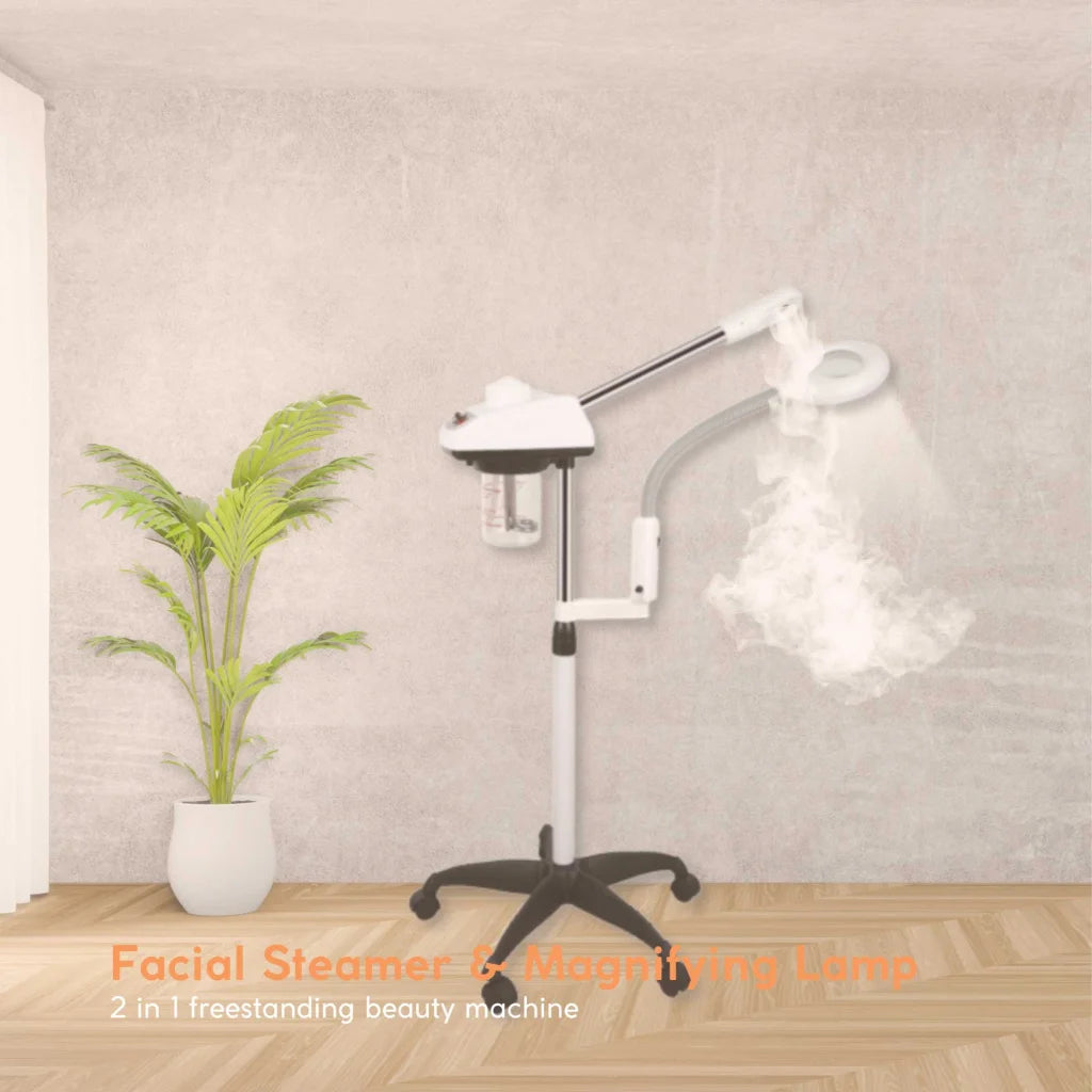 Facial Steamer and Magnifying Lamp 2in1 Beauty Machine Face