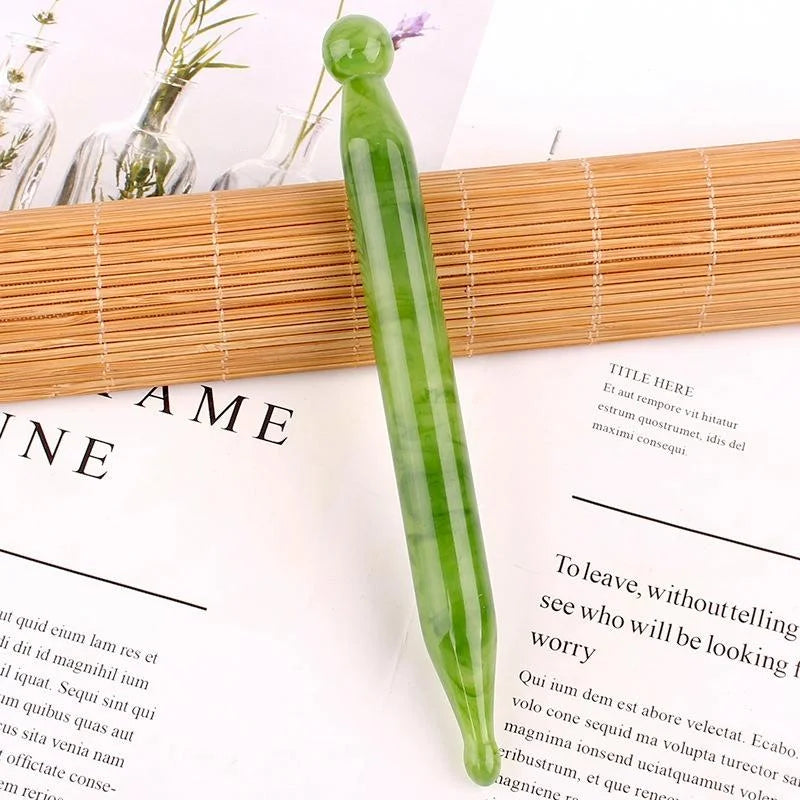Facial Tendon Stick For Massage And Acupuncture Emerald