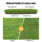 Fake grass synthetic with turf coloured lawn plants primeturf