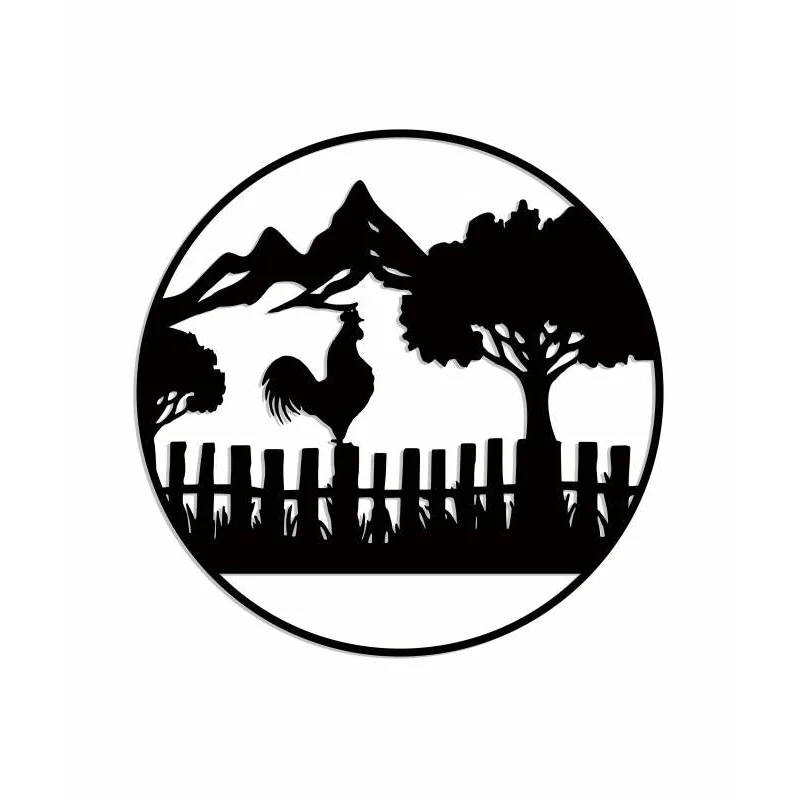 Farm Fence Wall Art 99x99cm - Pet Care > Farm Supplies >