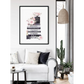 Fashion Book Canvas Wall Art Black Frame 70cm x 100cm