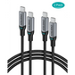 Fast Charging USB-C Braided Cable 100W 1.8M 2 Pack