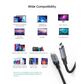 Fast Charging USB-C Braided Cable 100W 1.8M 2 Pack