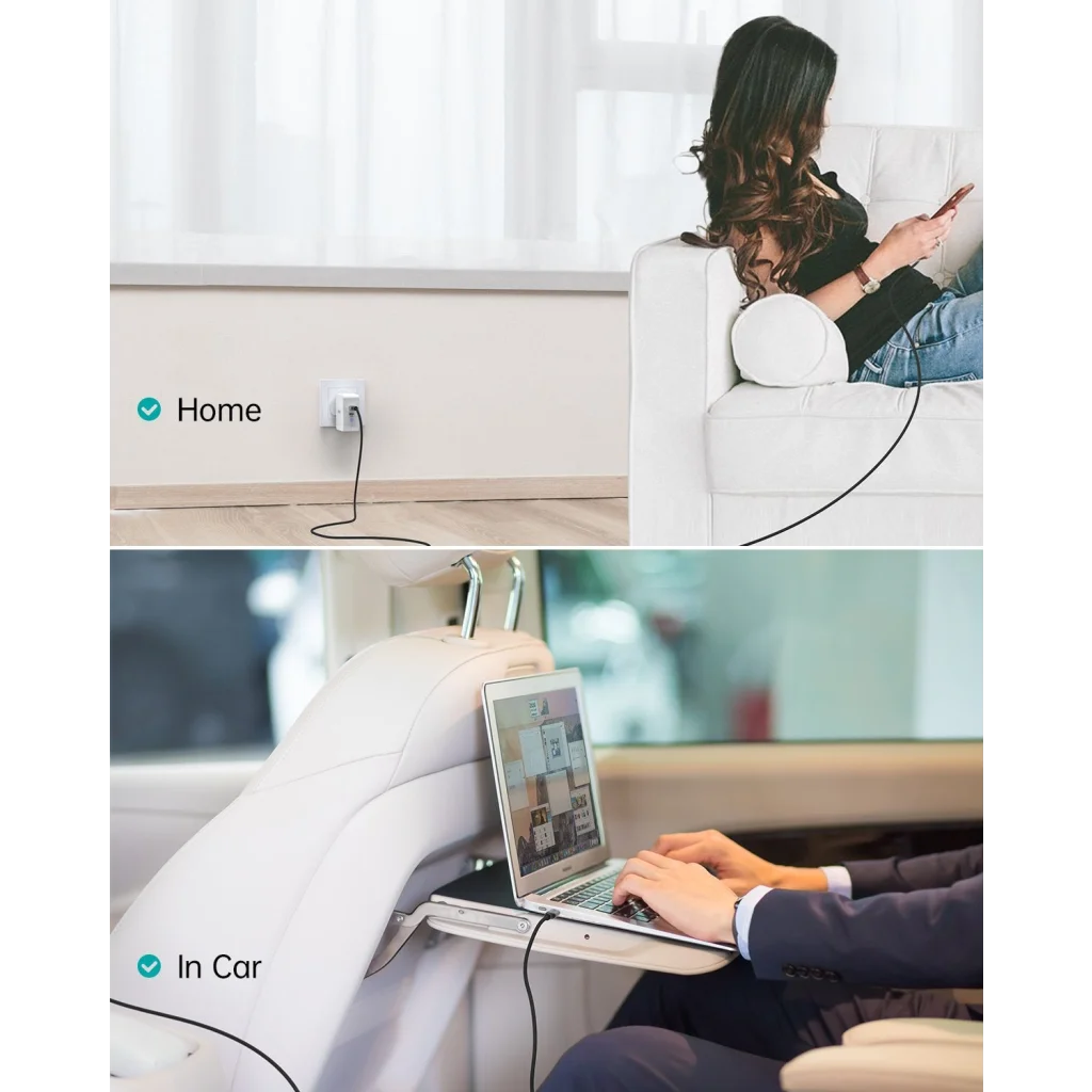 Fast Charging USB-C Braided Cable 100W 1.8M 2 Pack