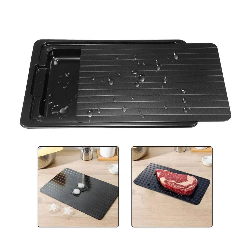 Fast Defrosting Meat Tray FDA Approved Large Miracle Aluminium