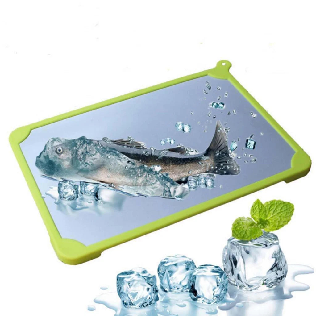 Fast Defrosting Tray Set Premium 2X Kitchen Safe Frozen Food Defroster