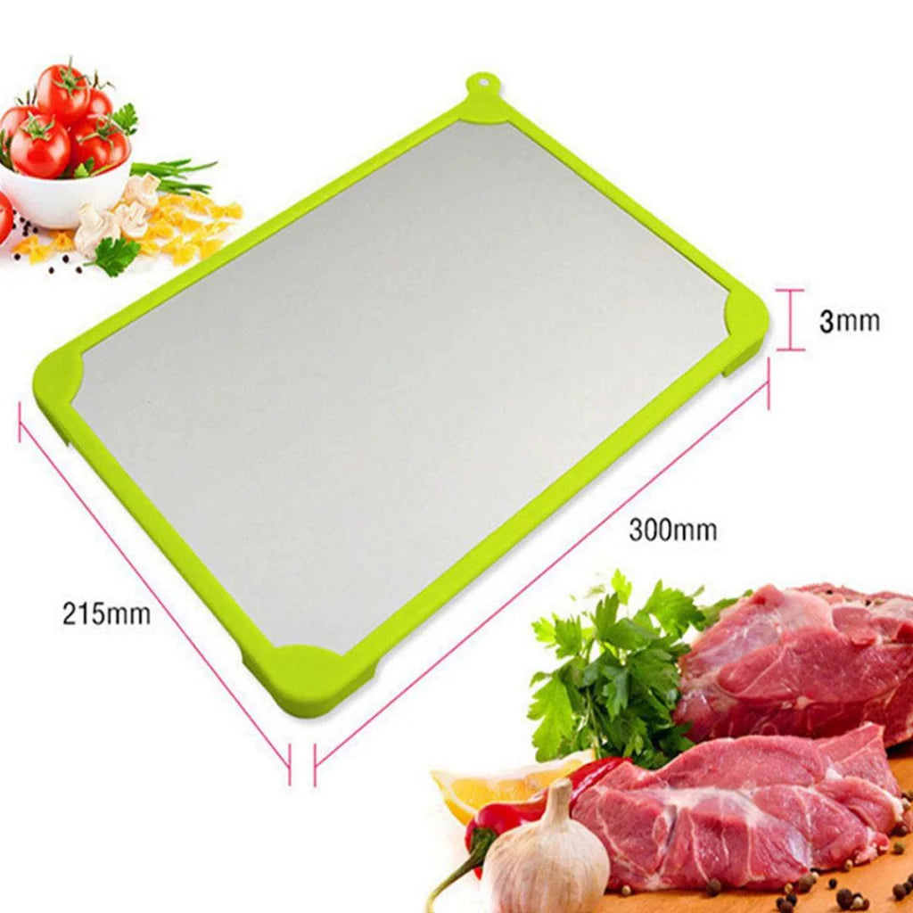 Fast Defrosting Tray Set Premium 2X Kitchen Safe Frozen Food Defroster