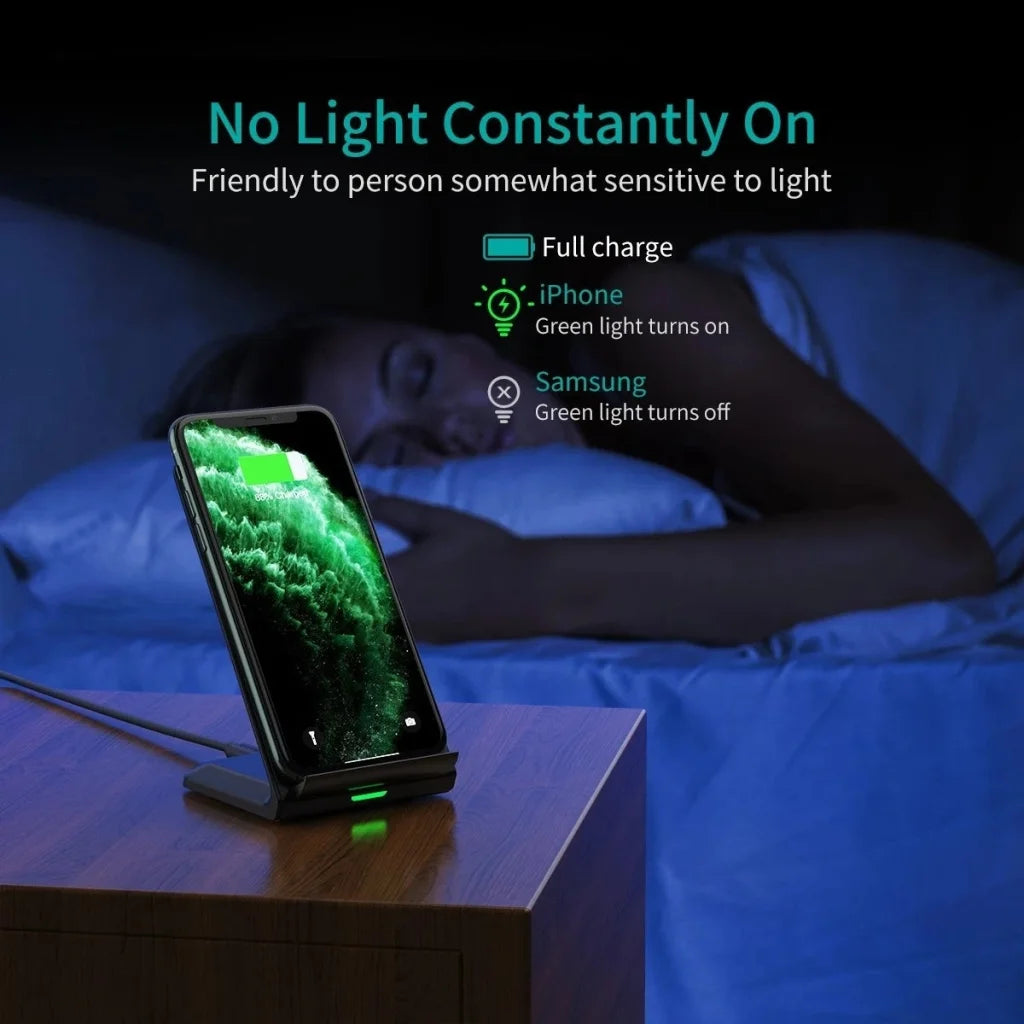 Fast Wireless Charging Stand 10W Qi-Certified CHOETECH