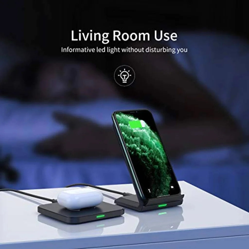 Fast Wireless Charging Stand & Pad Qi 10W/7.5W CHOETECH