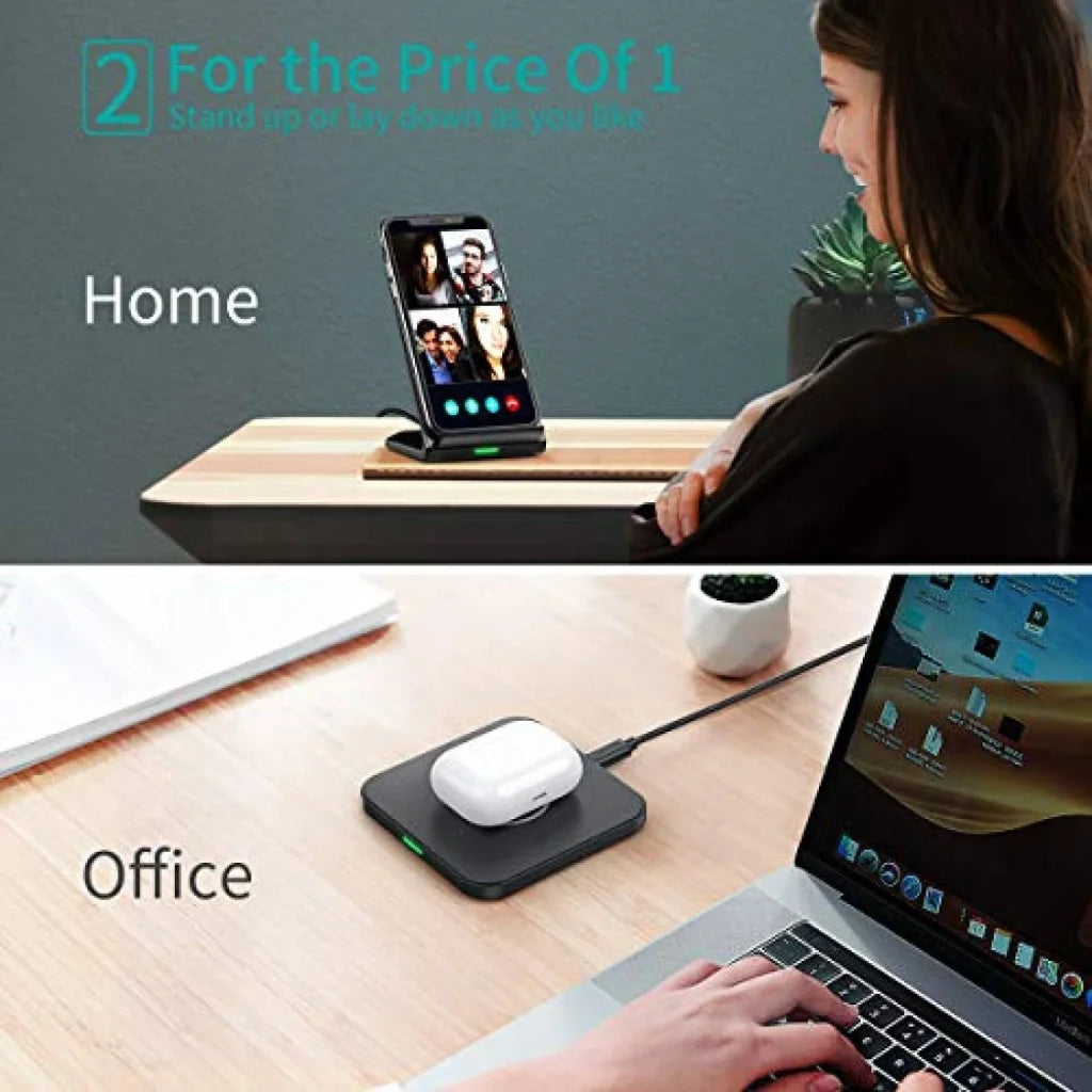 Fast Wireless Charging Stand & Pad Qi 10W/7.5W CHOETECH