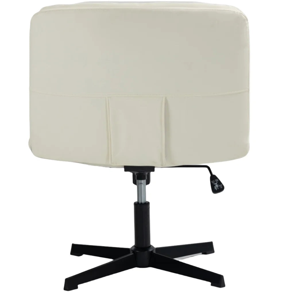 Faux Leather Home Office Chair - Beige - Furniture