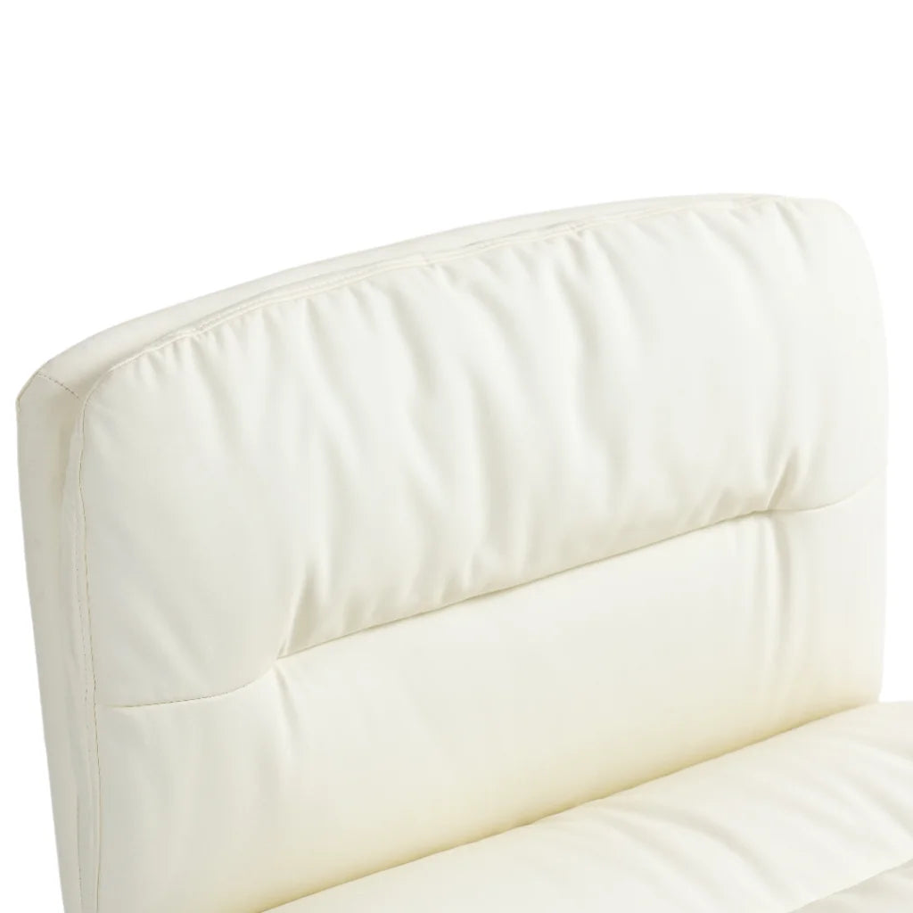 Faux Leather Home Office Chair - Beige - Furniture