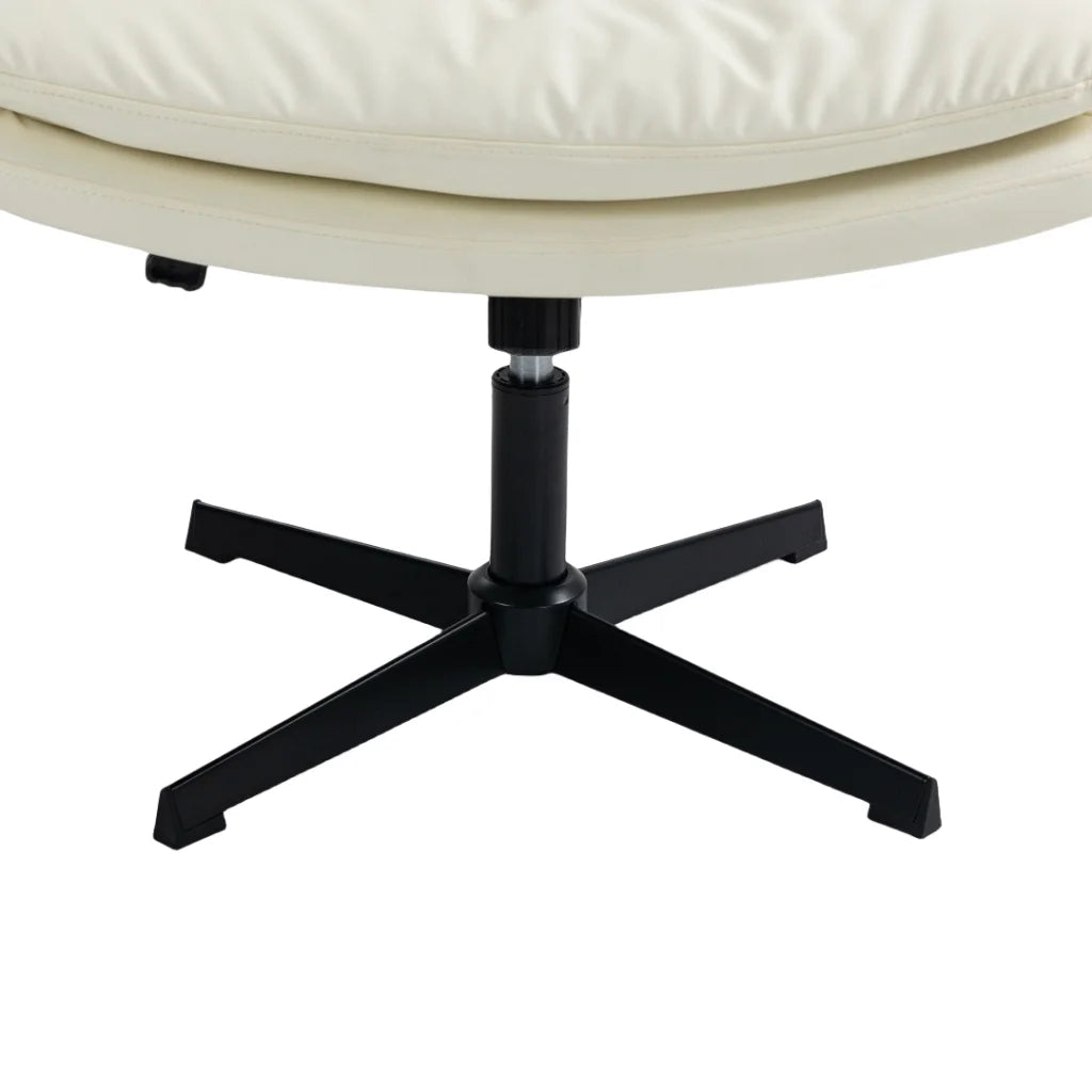 Faux Leather Home Office Chair - Beige - Furniture