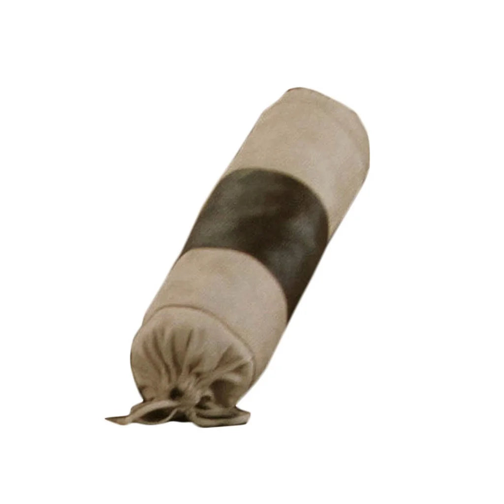Faux Leather Neckroll Cover Studio Latte Chocolate