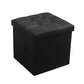 Faux Leather Storage Ottoman - Black 55L - Furniture
