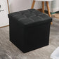 Faux Leather Storage Ottoman - Black 55L - Furniture