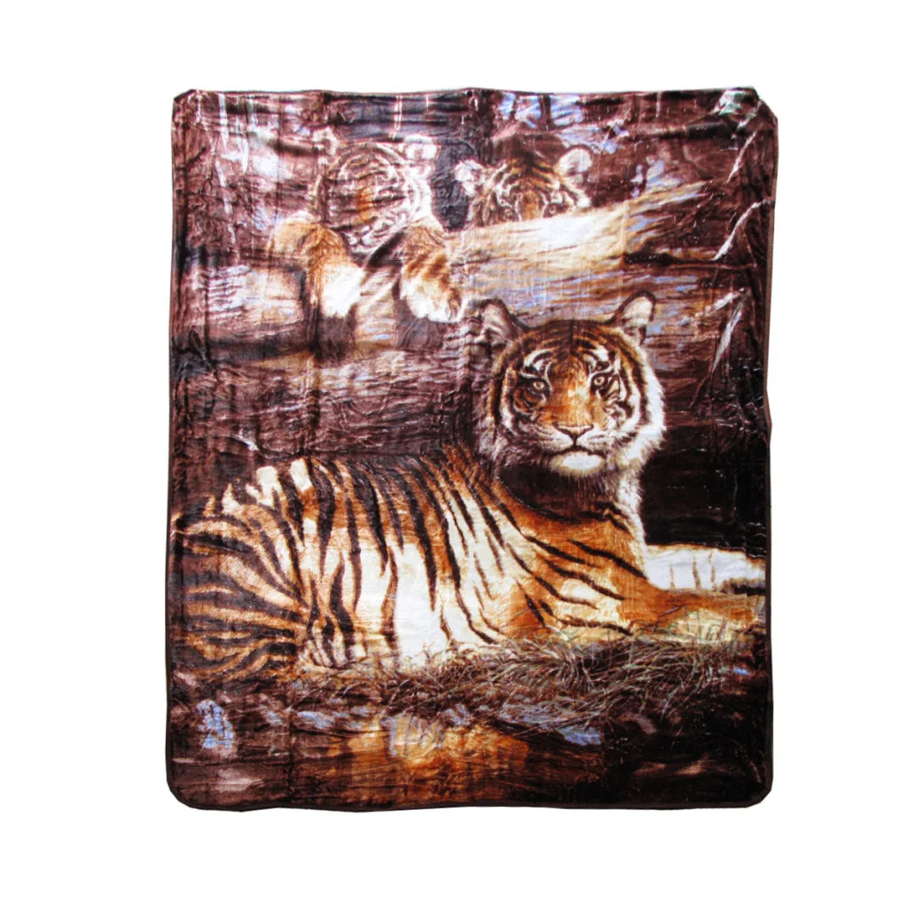 Faux Mink Blanket 375gsm 1 Ply 3D Print Queen 200x240cm