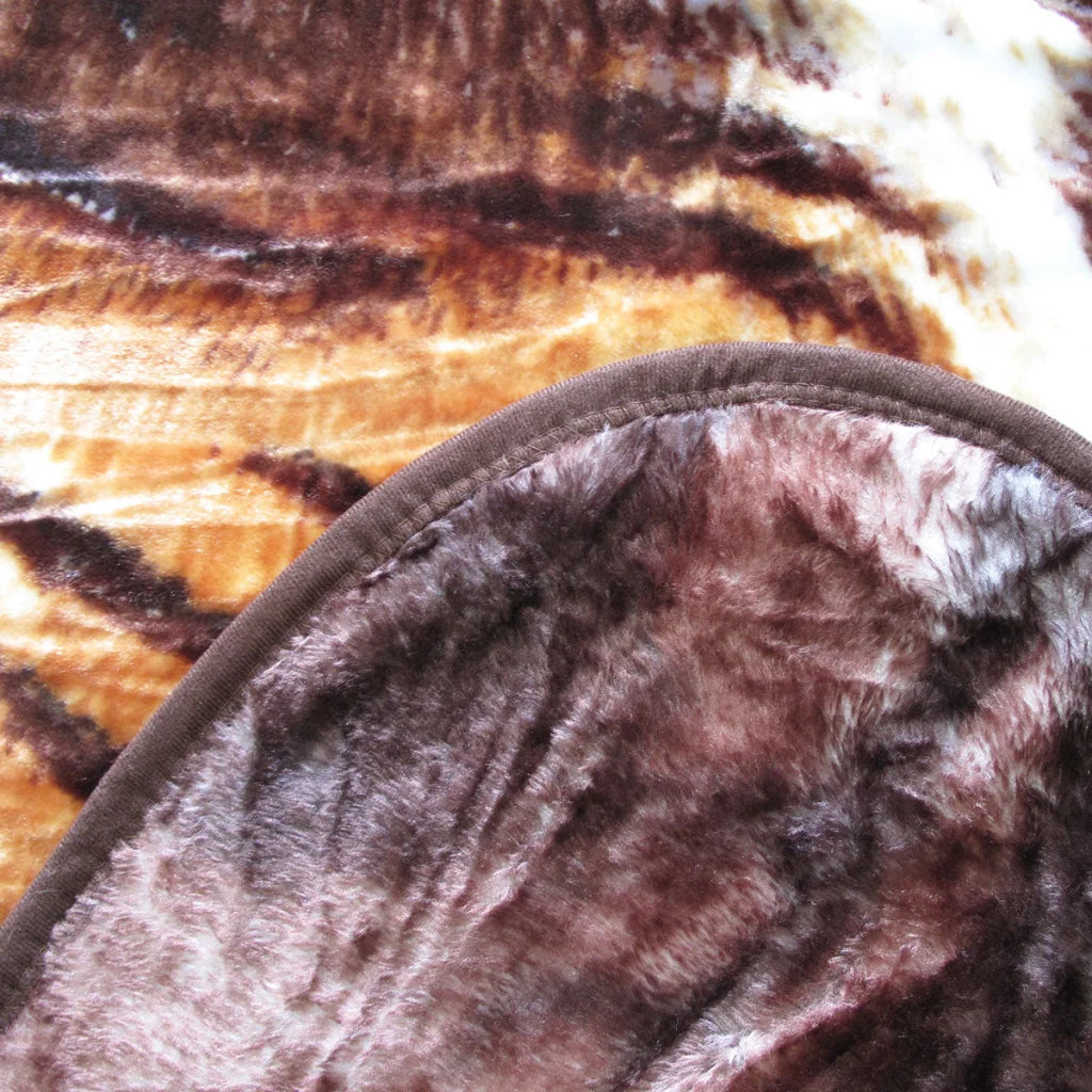 Faux Mink Blanket 375gsm 1 Ply 3D Print Queen 200x240cm