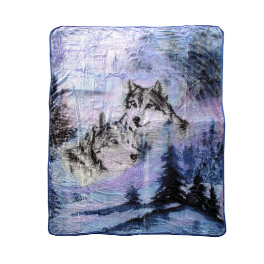 Faux Mink Blanket 375gsm 1 Ply 3D Print Queen 200x240cm