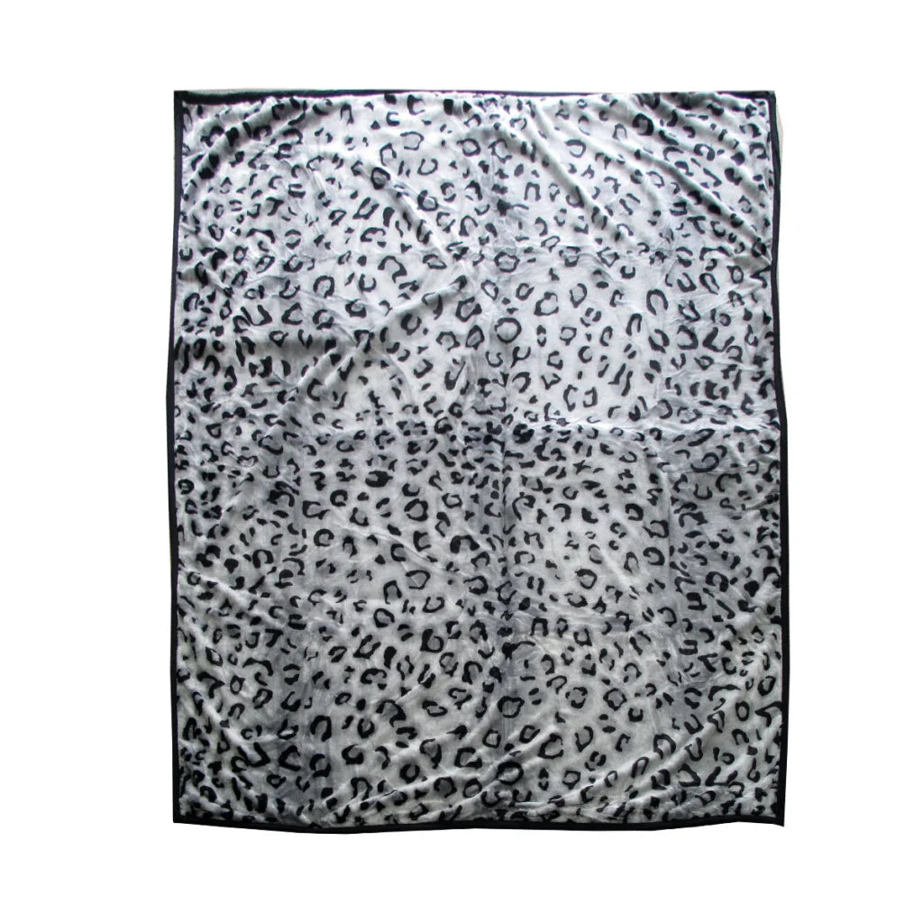 Faux Mink Blanket 675gsm 2 Ply Animal Print Queen 200x240cm