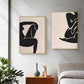 Female Figure Wall Art Canvas 90cmx135cm 2 Sets Gold Frame