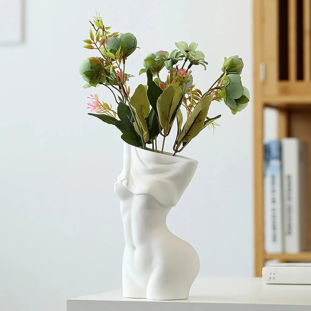 Feminine Body Vase Ceramic Home Decor - Home & Garden >