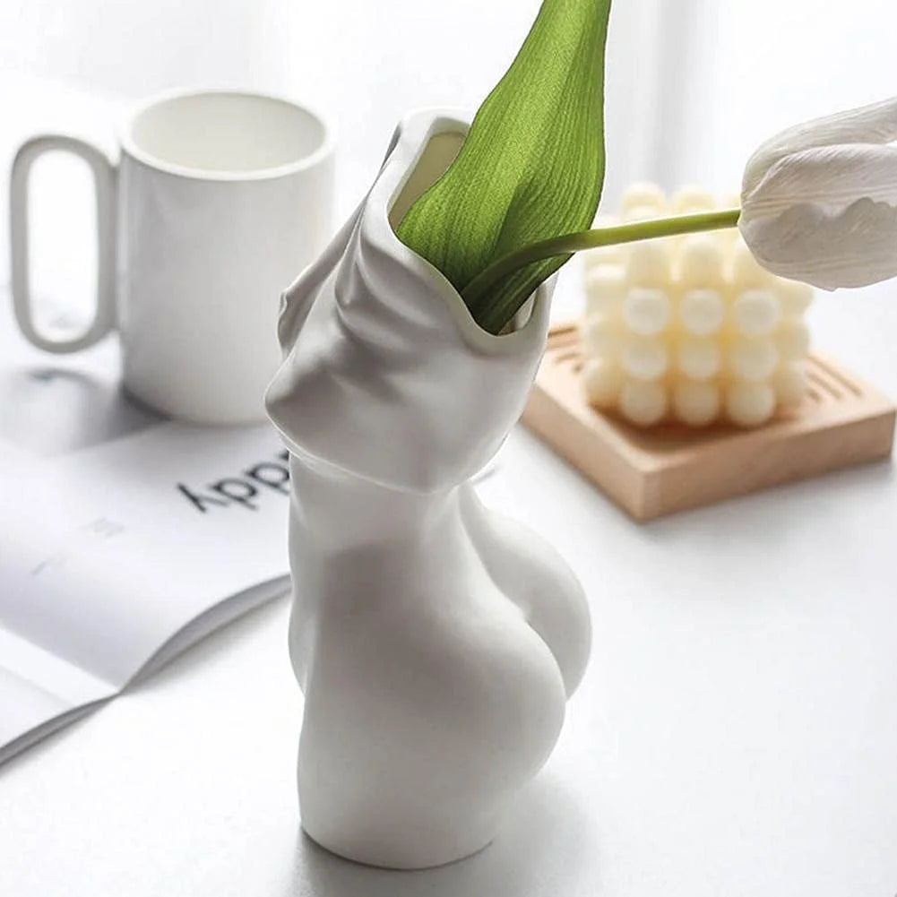 Feminine Body Vase Ceramic Home Decor - Home & Garden >