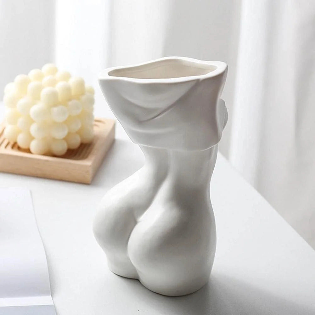 Feminine Body Vase Ceramic Home Decor - Home & Garden >
