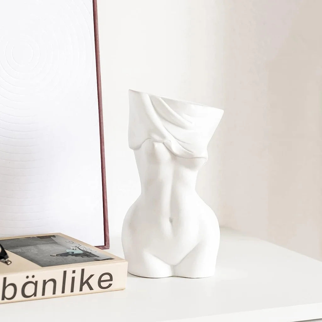 Feminine Body Vase Ceramic Home Decor - Home & Garden >