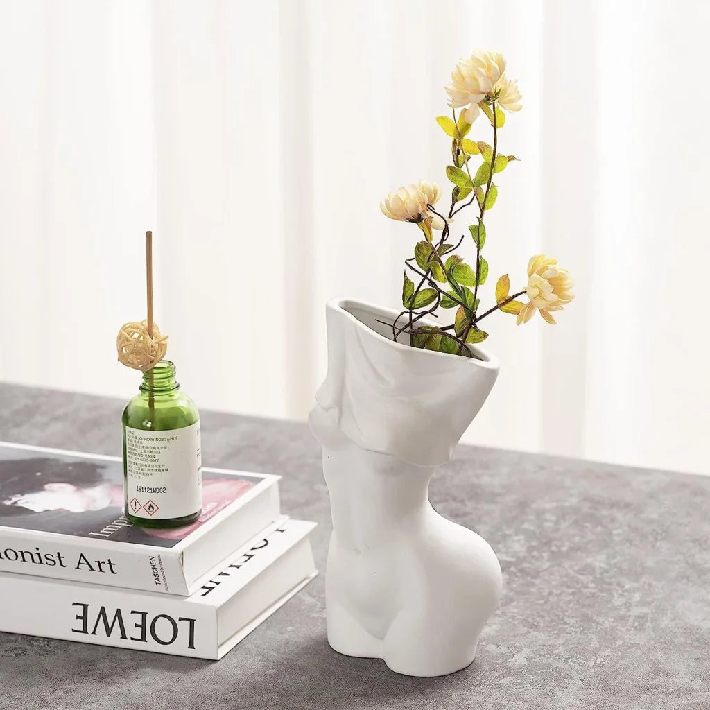 Feminine Body Vase Ceramic Home Decor - Home & Garden >