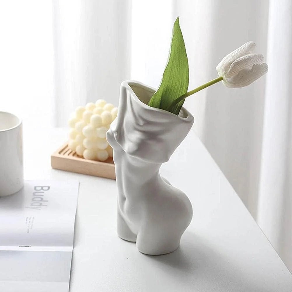 Feminine Body Vase Ceramic Home Decor - Home & Garden >