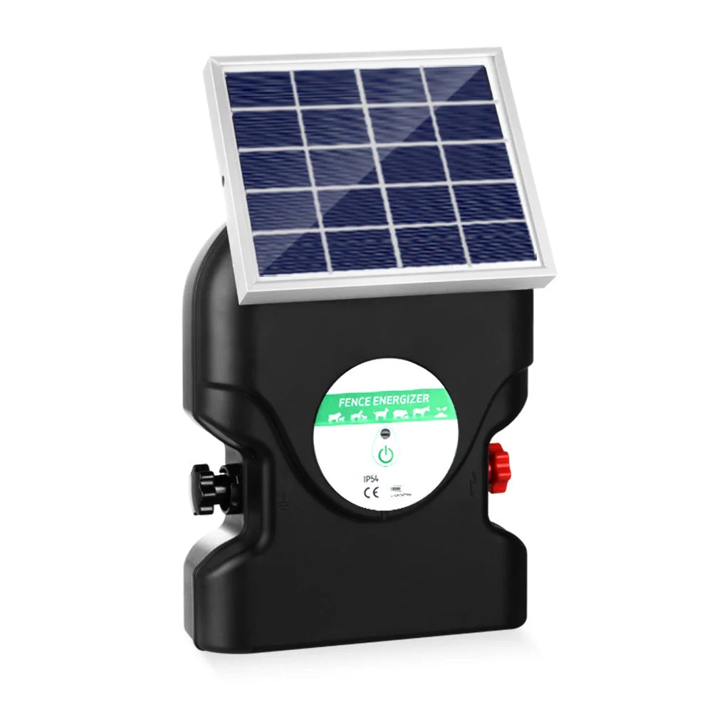 Fence Energiser Solar Powered 20KM 1 2J HomeMyGarden 524
