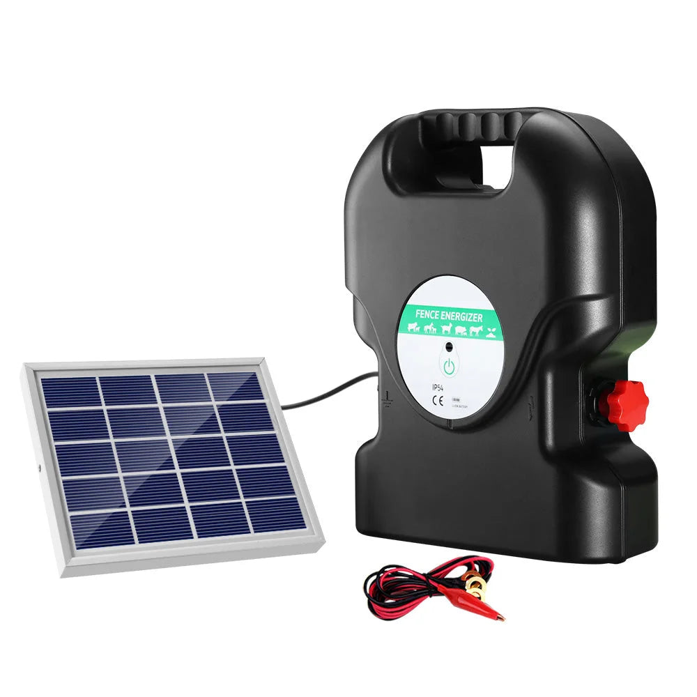 Fence Energiser Solar Powered 20KM 1 2J HomeMyGarden 910