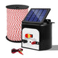 Fence Energiser Solar Powered Charger 8km + 500m Polytape Rope