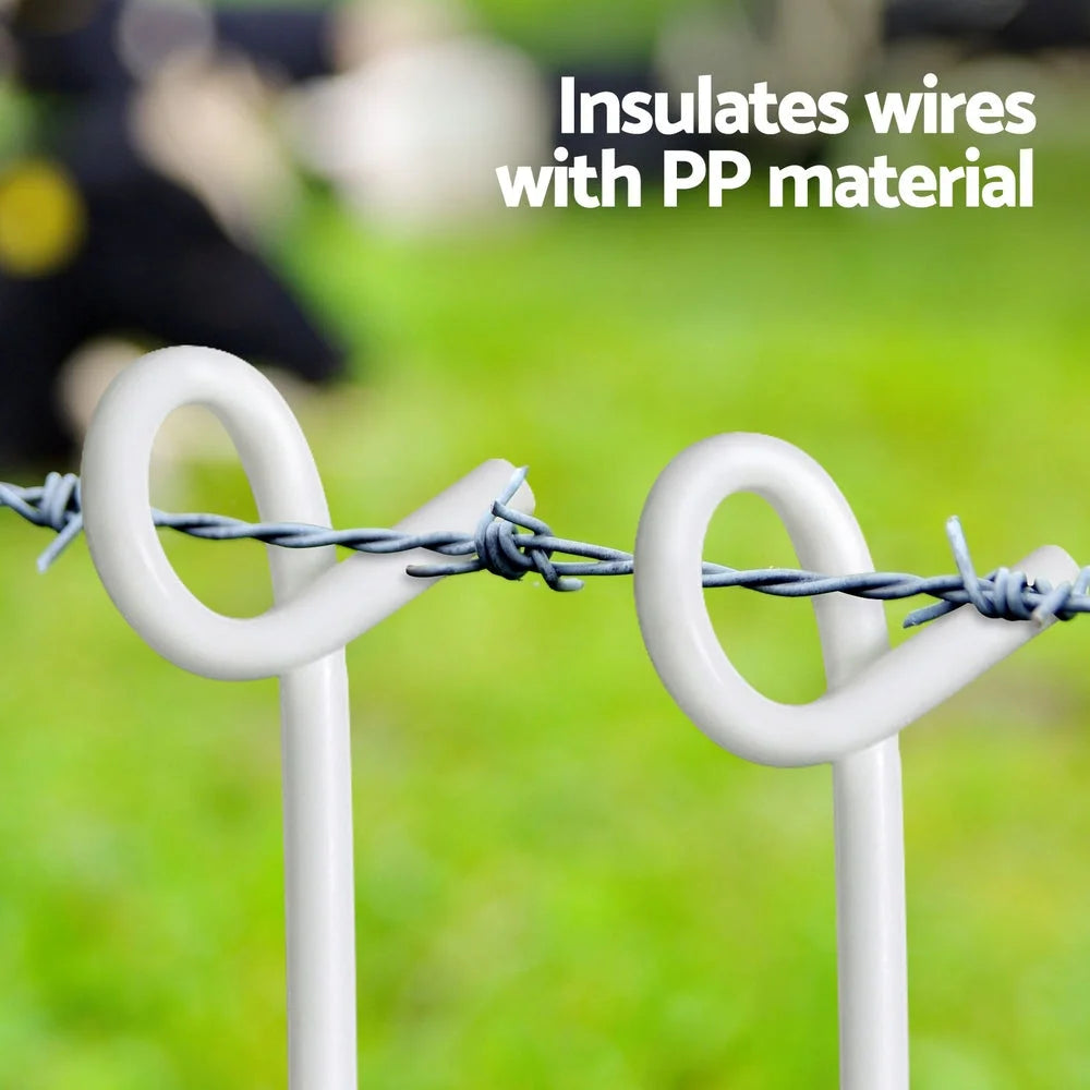 Fence Pigtail Posts Set Of 20 Steel Tape Fencing