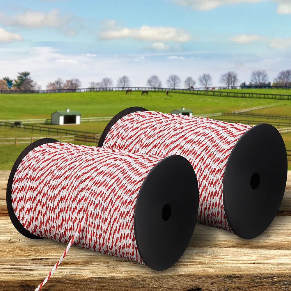 Steel 1000m fence wire tape with wall fittings and water outlet