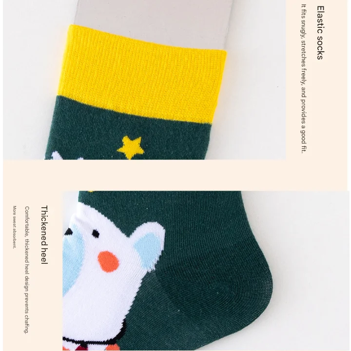 Festive 4-Pair Christmas Sock Gift Box Set - European &
